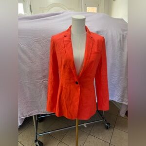 Banana Republic Vibrant Coral Blazer